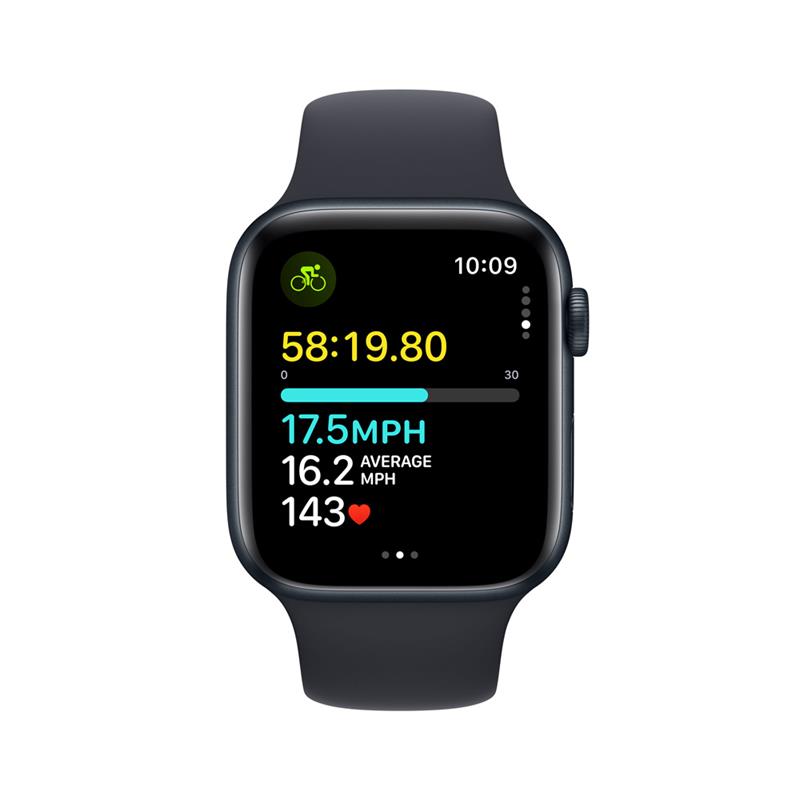 Apple Watch SE GPS 44mm Midnight Aluminium Case with Midnight Sport Band - S/M *Vystavený*