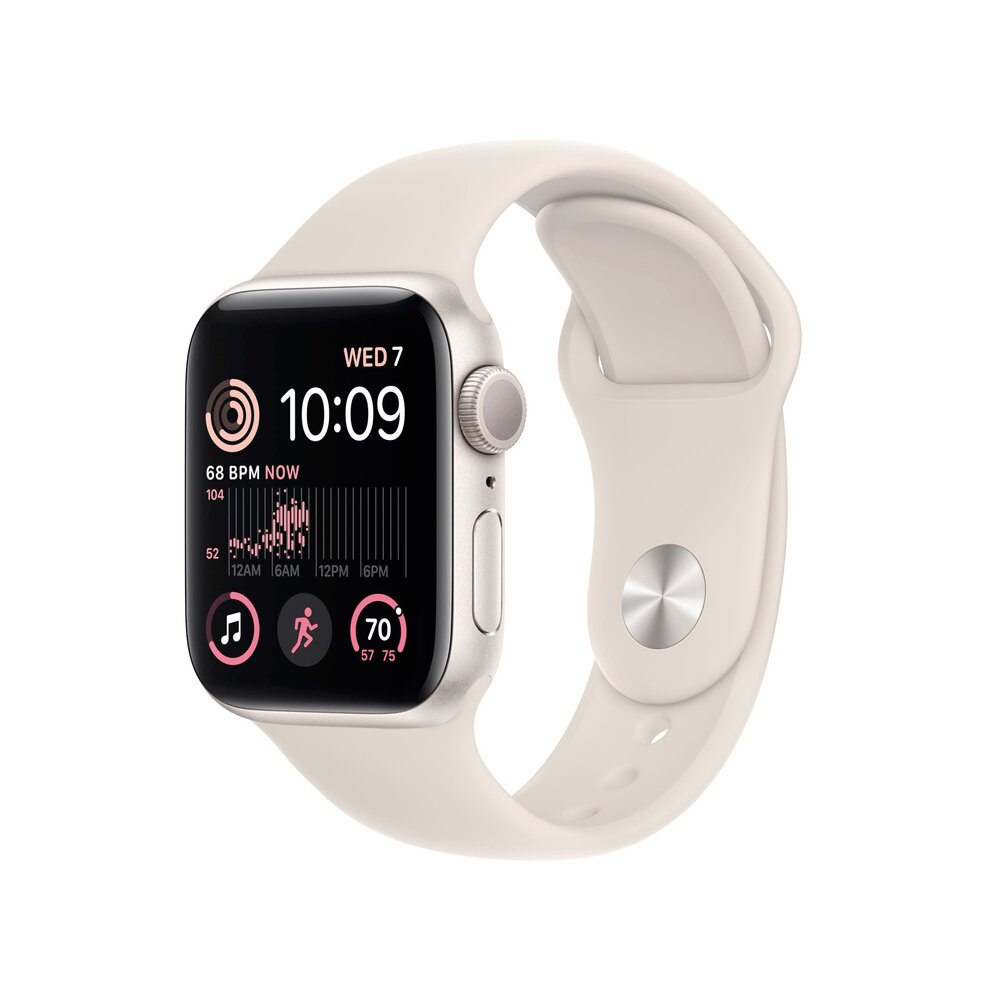 Apple Watch SE GPS 40mm Hviezdne biele hliníkové puzdro s hviezdne bielym športovým remienkom *Vystavený*