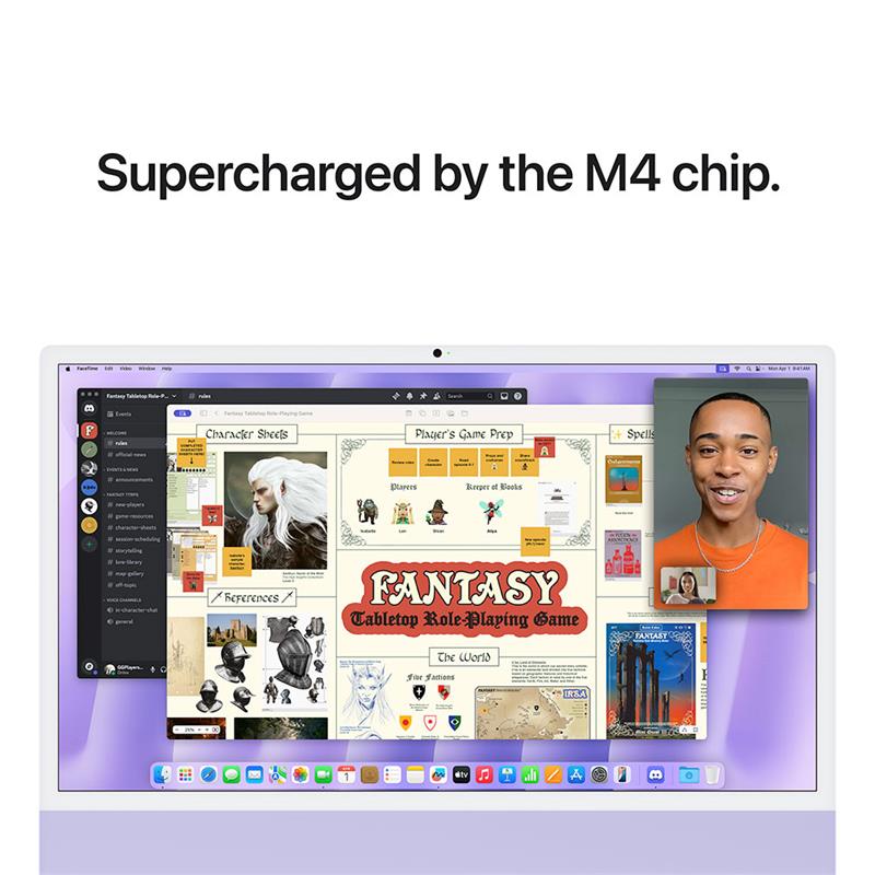 CTO iMac 24" 4.5K Apple M4 10C CPU 10C GPU 32GB 1TB Fialový NUM SK
