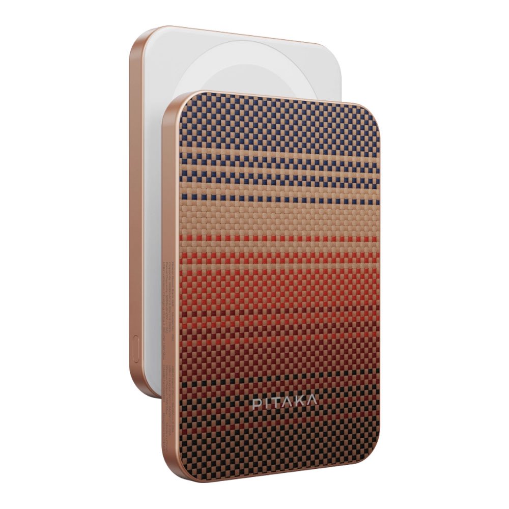 Pitaka Aramid Fiber Magnetic Power Bank Qi2 5000 mAh - Sunset