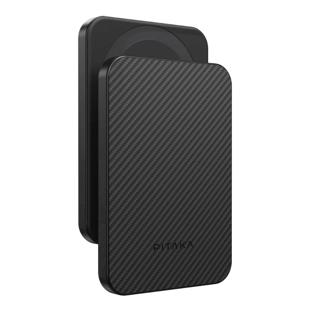 Pitaka Aramid Fiber Magnetic Power Bank Qi2 5000 mAh - Black/Grey