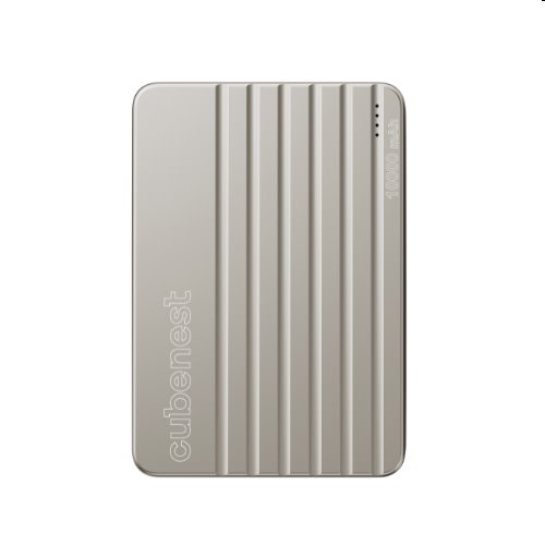 Cubenest Magnetic Wireless PowerBank 10000 mAh S1B2 - titanová
