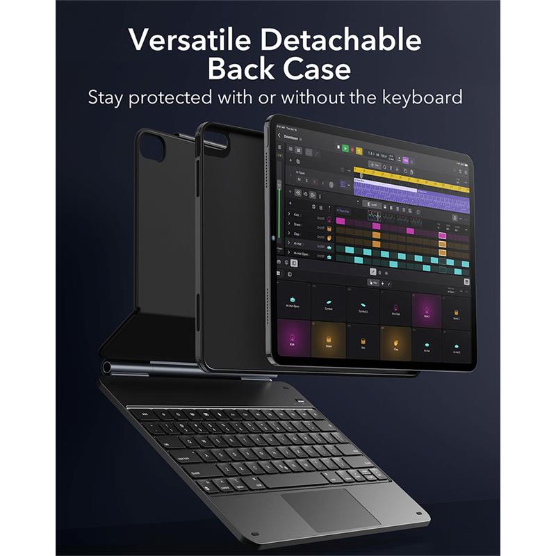 ESR klávesnica Rebound Magnetic Keyboard Case pre iPad Air 13" M2/M3 2024/2025 EN - Black *Používaný*