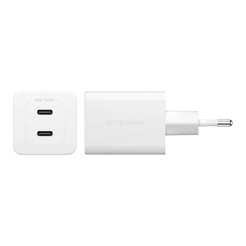 PanzerGlass EMPOWER Grand Prix Dual USB-C GaN 45W - White