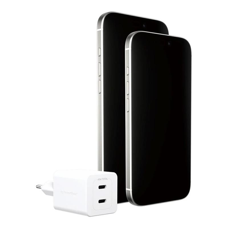 PanzerGlass EMPOWER Grand Prix Dual USB-C GaN 45W - White