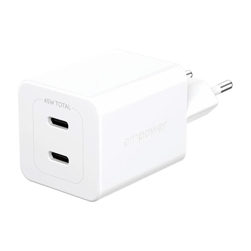 PanzerGlass EMPOWER Grand Prix Dual USB-C GaN 45W - White