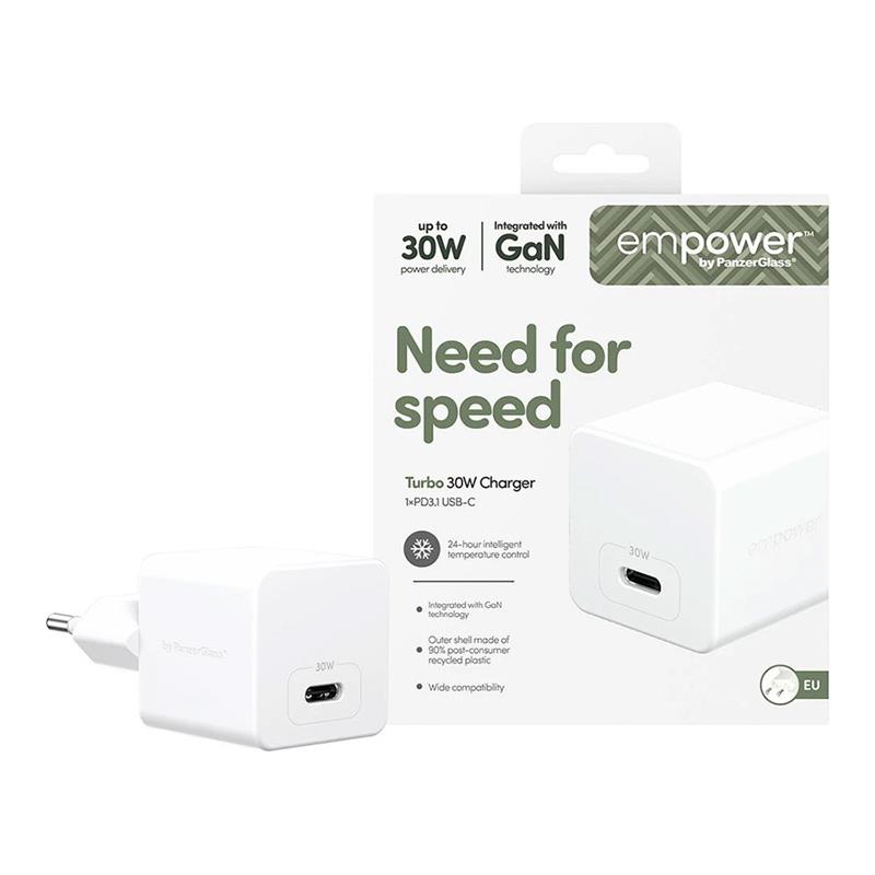 PanzerGlass EMPOWER Grand Prix USB-C GaN 30W - White