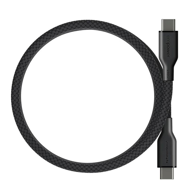 PanzerGlass kábel EMPOWER Magnetic USB-C to USB-C 1.5m 240W - Black