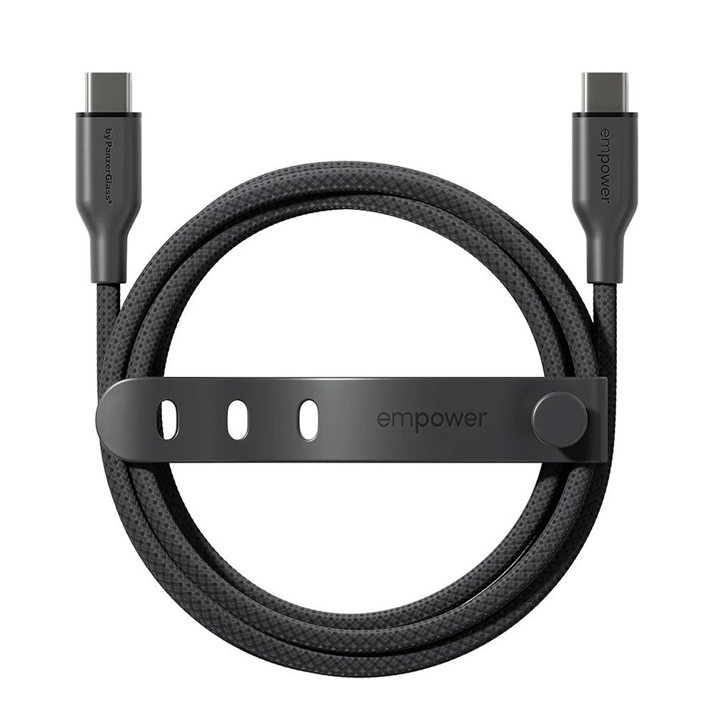 PanzerGlass kábel EMPOWER Racing USB-C to USB-C 2m 60W - Black