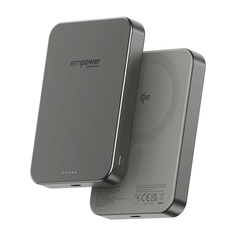 PanzerGlass EMPOWER Wireless Qi2 Powerbank 10.000 mAh - Titanium