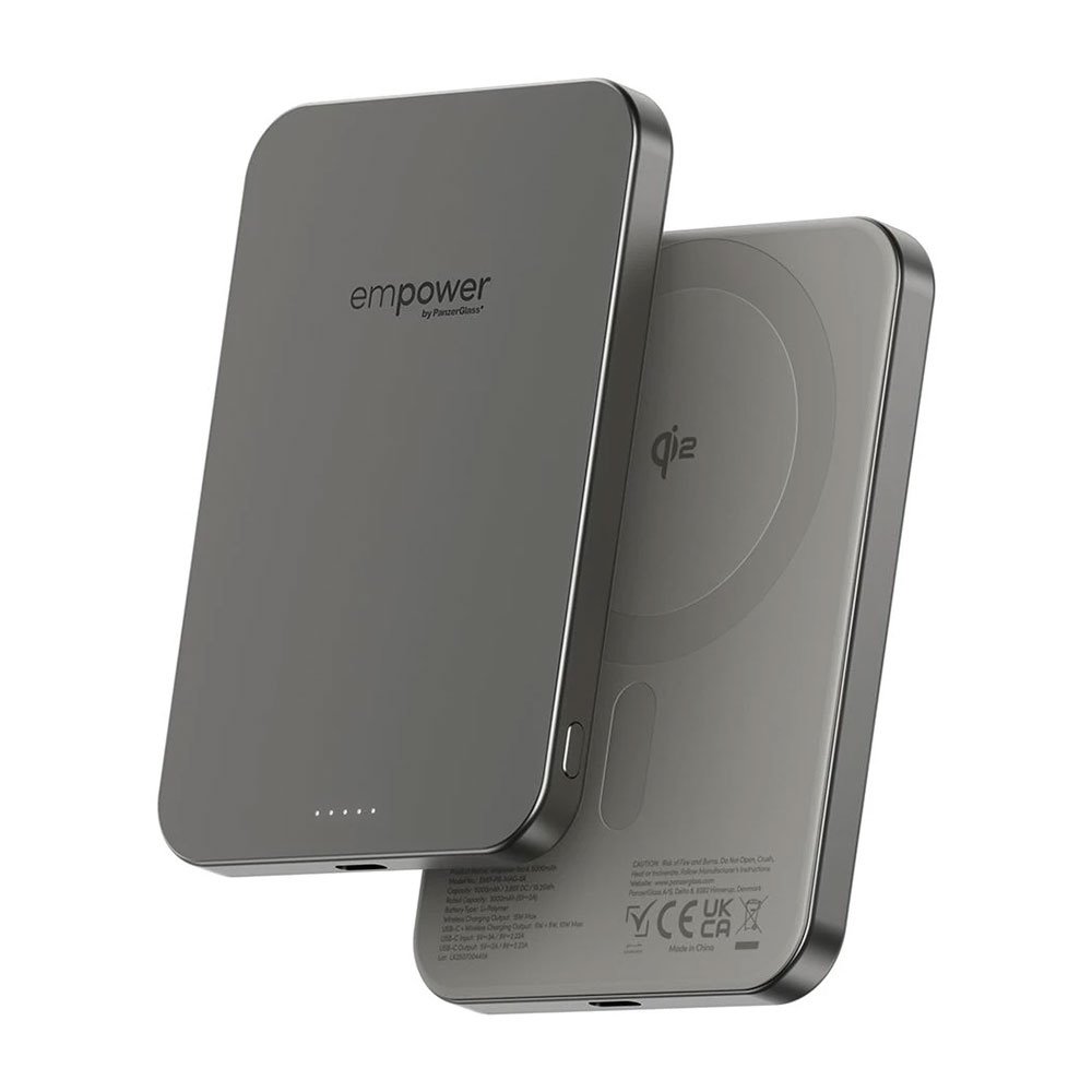 PanzerGlass EMPOWER Wireless Qi2 Powerbank 5.000 mAh - Titanium
