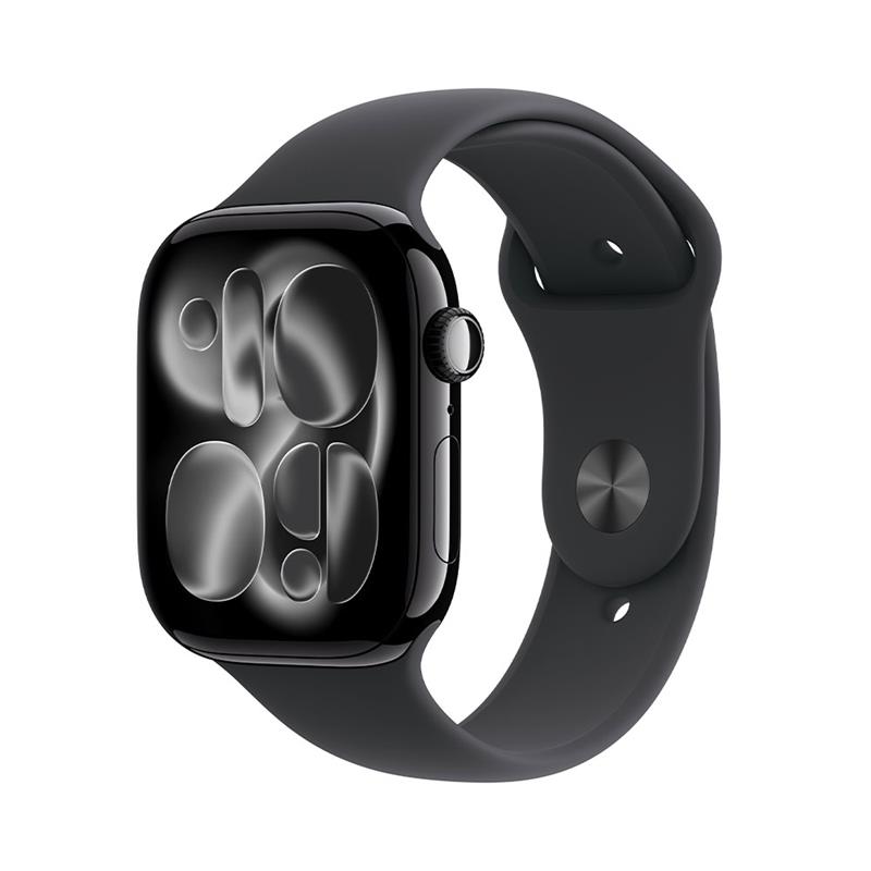 Apple Watch Series 11 GPS 42mm Jet Black Aluminium Case with Black Sport Band - S/M *Rozbalený*