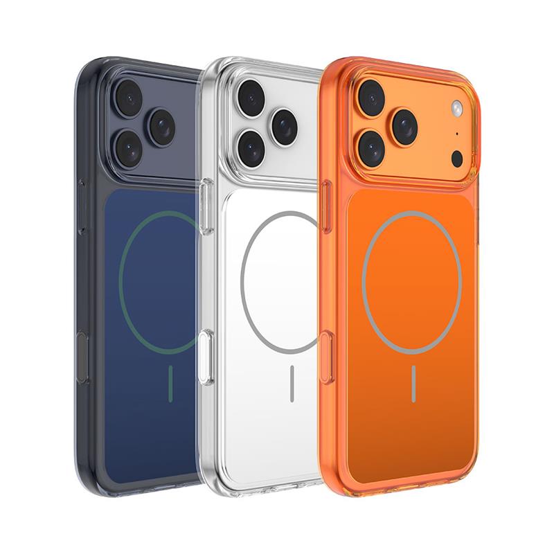 Comma kryt Crystal Shield Magnetic Case pre iPhone 17 Pro - Translucent Blue