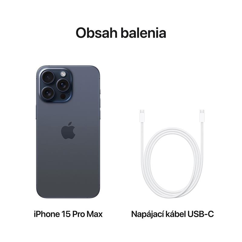 iPhone 15 Pro Max 512 GB Modrý titan *Třída B*