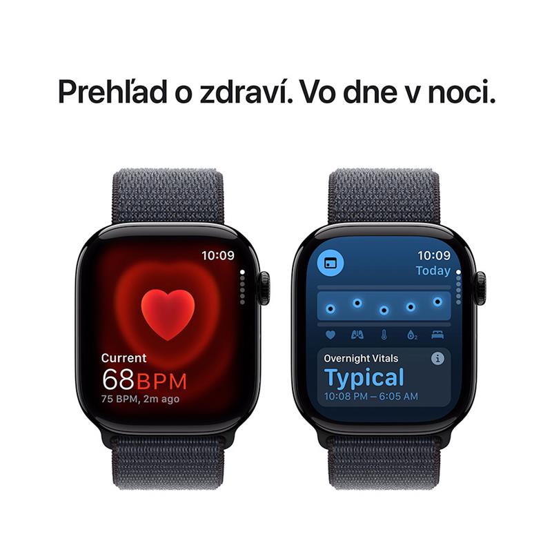 Apple Watch Series 10 GPS 46mm Jet Black Aluminium Case with Ink Sport Loop *Rozbalený*