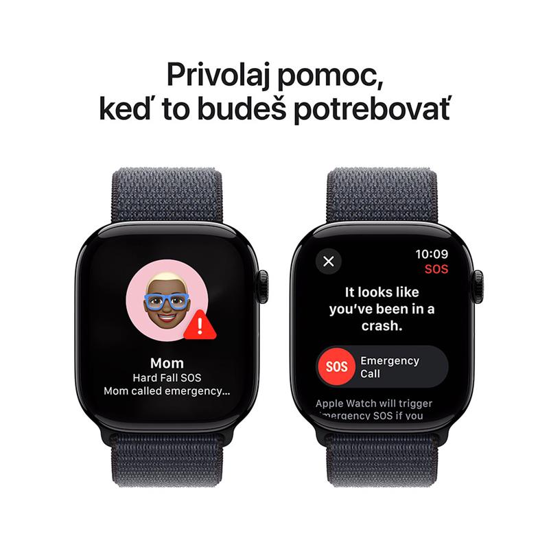 Apple Watch Series 10 GPS 46mm Jet Black Aluminium Case with Ink Sport Loop *Rozbalený*