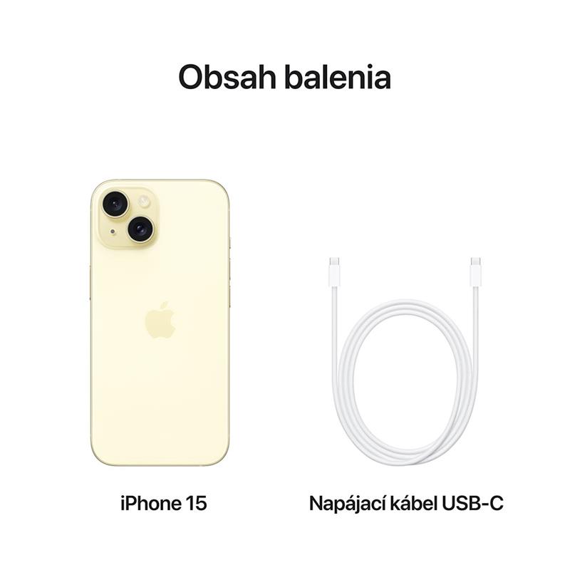 iPhone 15 128 GB Žlutý *Třída B*