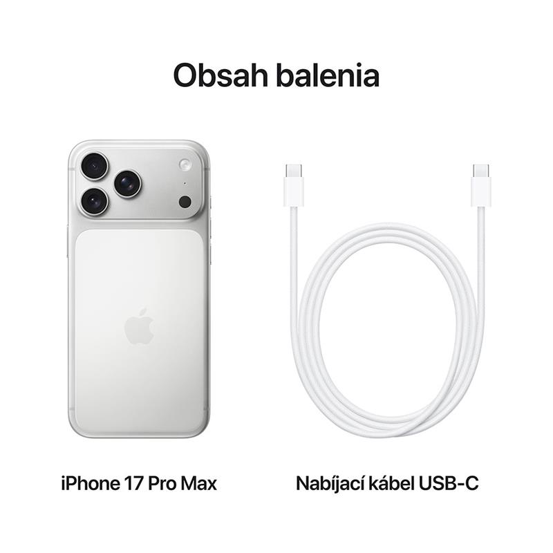 iPhone 17 Pro Max 512GB Strieborná *Rozbalený*