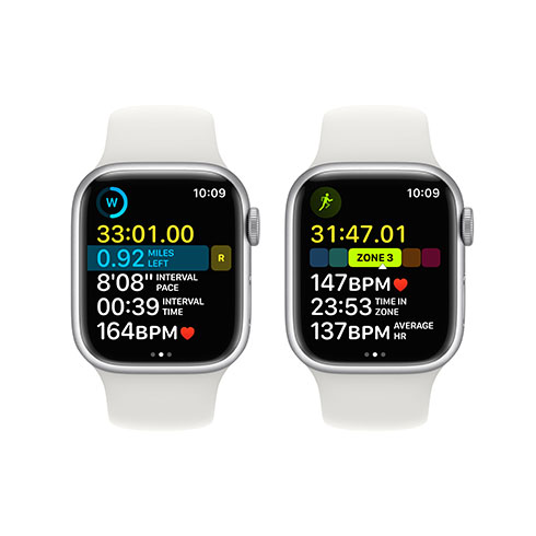 Apple Watch Series 8 GPS 41mm puzdro zo strieborného hliníka *Použitý s DPH - Trieda C*