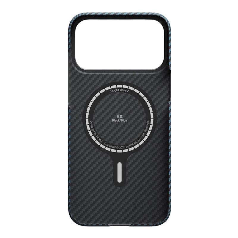 Pitaka kryt Ultra-Slim Case pre iPhone 17 Pro Max - Black/Blue Twill