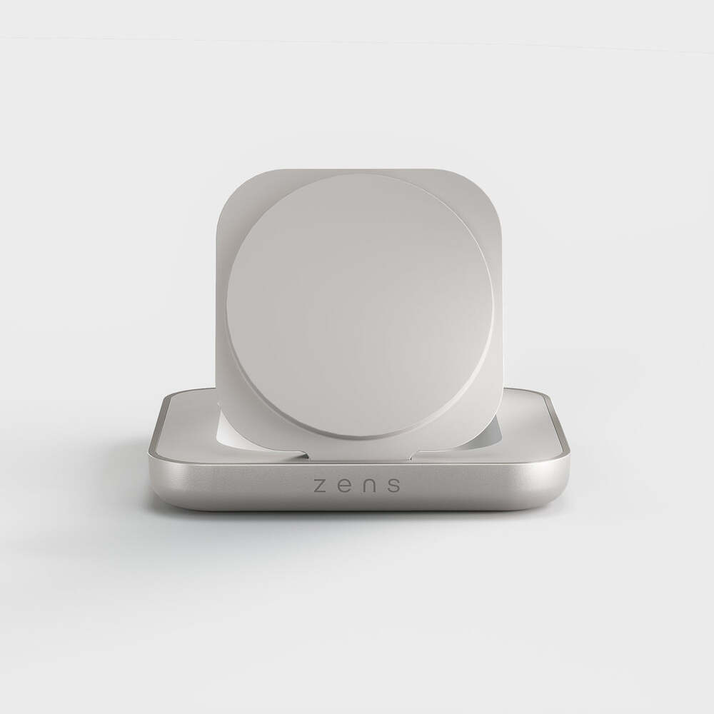 ZENS Qi2 Magnetic Nightstand charger White