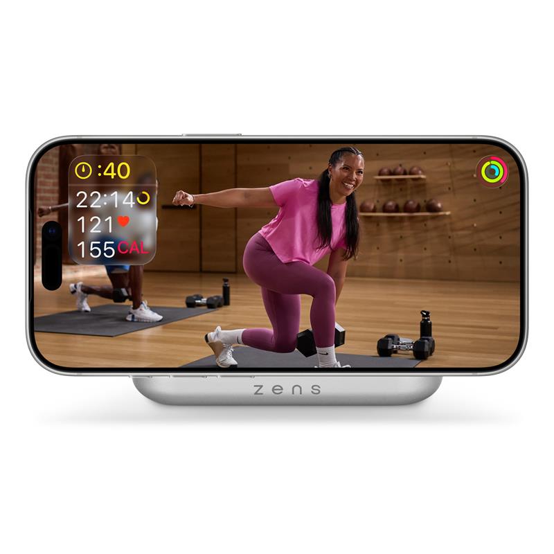 ZENS Qi2 Magnetic Nightstand charger White