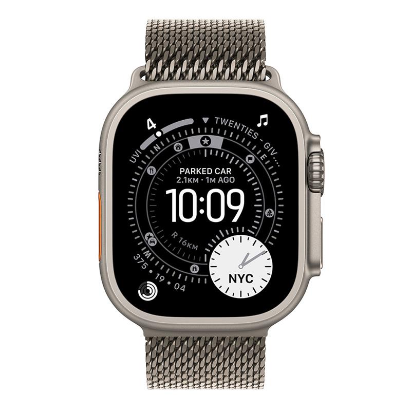 Apple Watch Ultra 3 GPS + Cellular 49mm Natural Titanium Case with Natural Titanium Milanese Loop - Medium *Rozbalený*