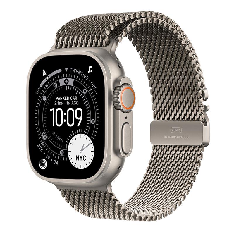 Apple Watch Ultra 3 GPS + Cellular 49mm Natural Titanium Case with Natural Titanium Milanese Loop - Medium *Rozbalený*