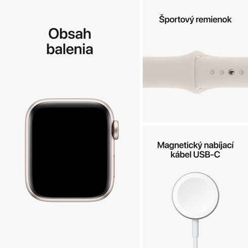 Apple Watch SE 2 GPS + Cellular 44mm Hvězdně bílý hliník *Třída B*