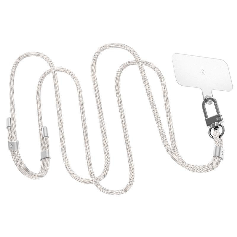 Spigen Cross Body Strap + Wrist Strap - Pearl White