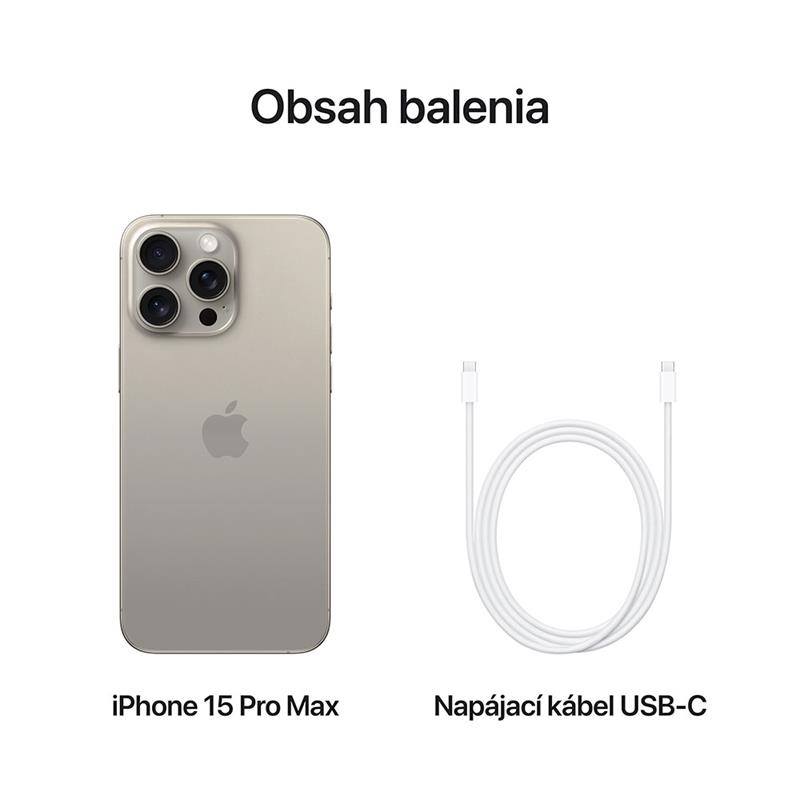 iPhone 15 Pro Max 1 TB Přírodní titan *Třída B*