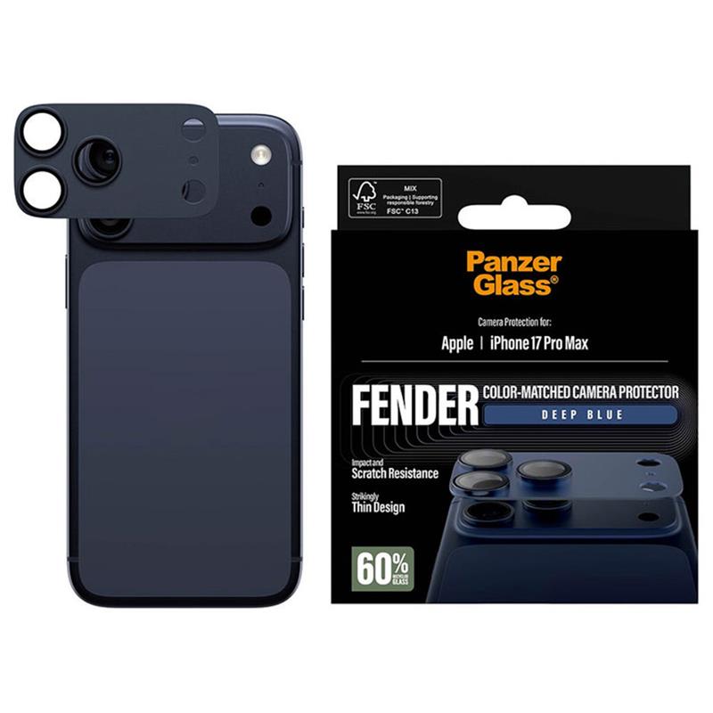 PanzerGlass Fender Camera Protection pre iPhone 17 Pro Max - Deep Blue