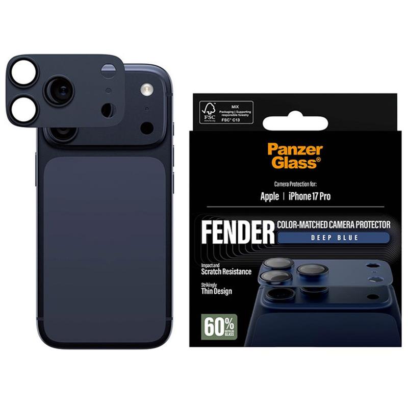 PanzerGlass Fender Camera Protection pre iPhone 17 Pro - Deep Blue