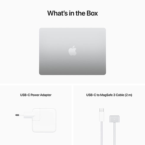 MacBook Air 13" M2 8C CPU 8C GPU 8/256 GB strieborná CZ *Použitý s DPH - Trieda B*