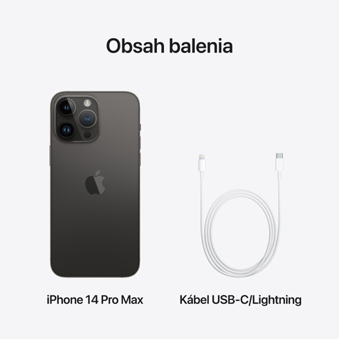 iPhone 14 Pro Max 512 GB Vesmírně černý *Třída B*