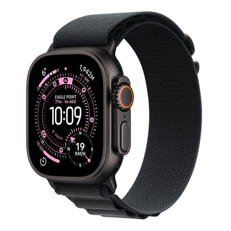 Apple Watch Ultra 3 GPS + Cellular 49mm Čierny titán s čiernym alpským ťahom - S *Rozbalený*