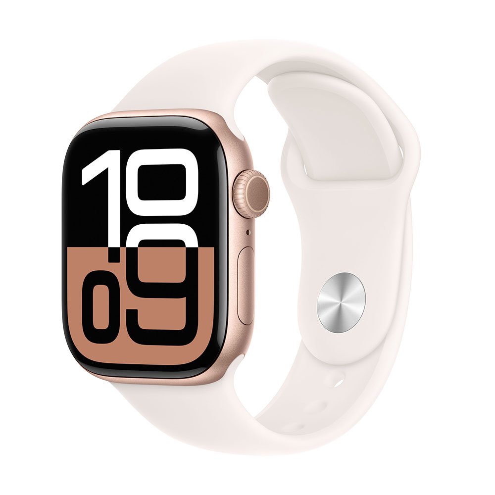 Apple Watch Series 10 GPS + Cellular 42mm Rose Gold Aluminium Case with Light Blush Sport Band - S/M *Rozbalený*