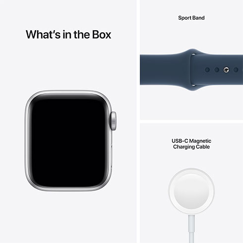 Apple Watch SE GPS 40mm puzdro zo strieborného hliníka *Použitý s DPH - Trieda C*