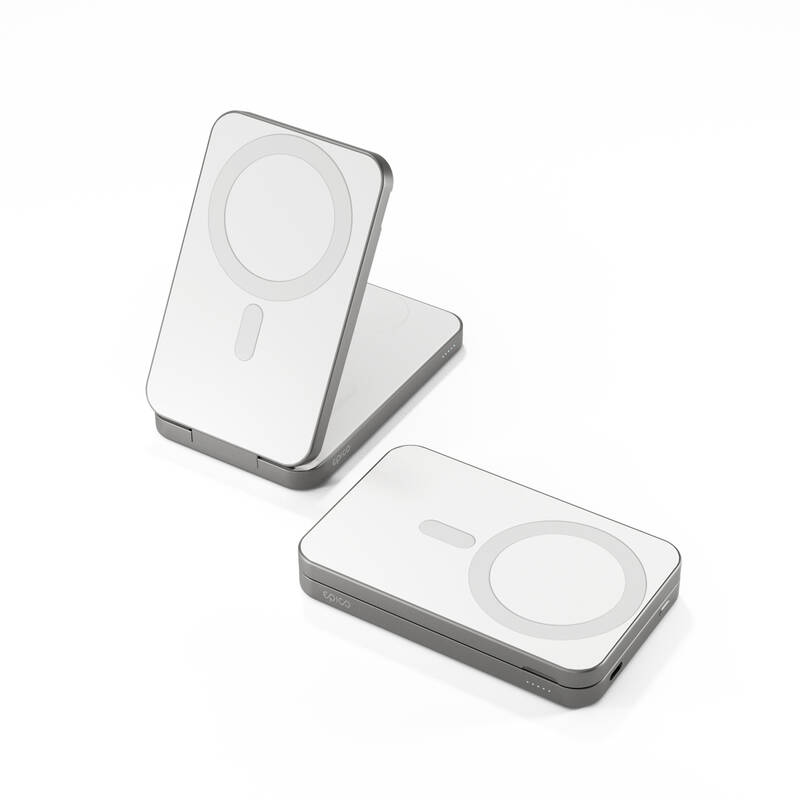 Epico Epico UltraBase 4in1 8000mAh Fold powerbanka & bezrôtový nabíjací stojanček EF50 - biela