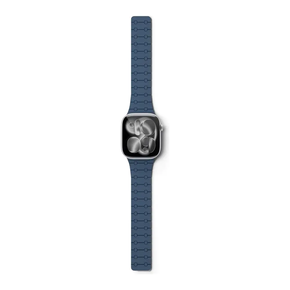 Epico Magnetic+ Silikonový řemínekpro Apple Watch SE (44mm)/Series 1-9 (42/44/45mm) 10-11 (46mm)/Ultra (49mm) - modrá