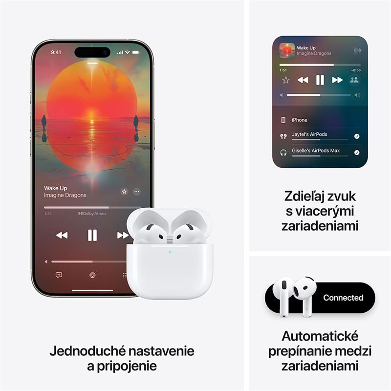 Apple AirPods (4. generácie) *Renovovaný*