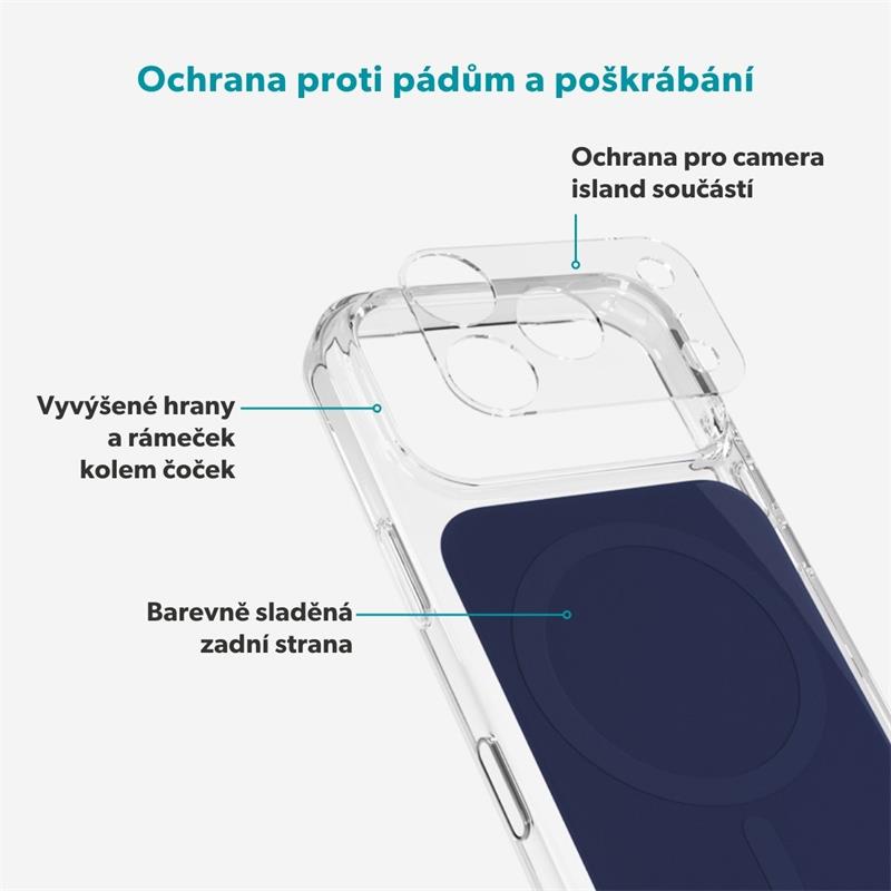 Epico Tile Mag+ Case iPhone 17 Pro Qi2 & MagSafe kompatibilní - modrá