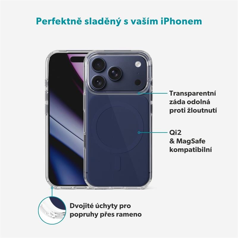 Epico Tile Mag+ Case iPhone 17 Pro Max Qi2 & MagSafe kompatibilní - modrá