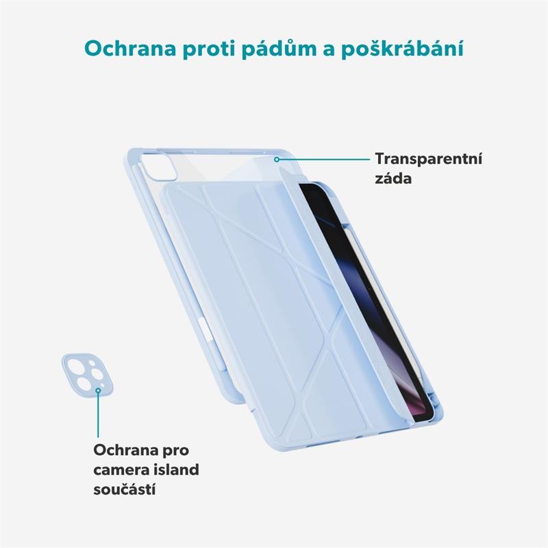 Epico Hero Flip Case pro Apple iPad Pro 11" (2018-2022)/Air 10,9" A14/10,9" M1/Air 11" M2/M3/M4 - svetlo modrá