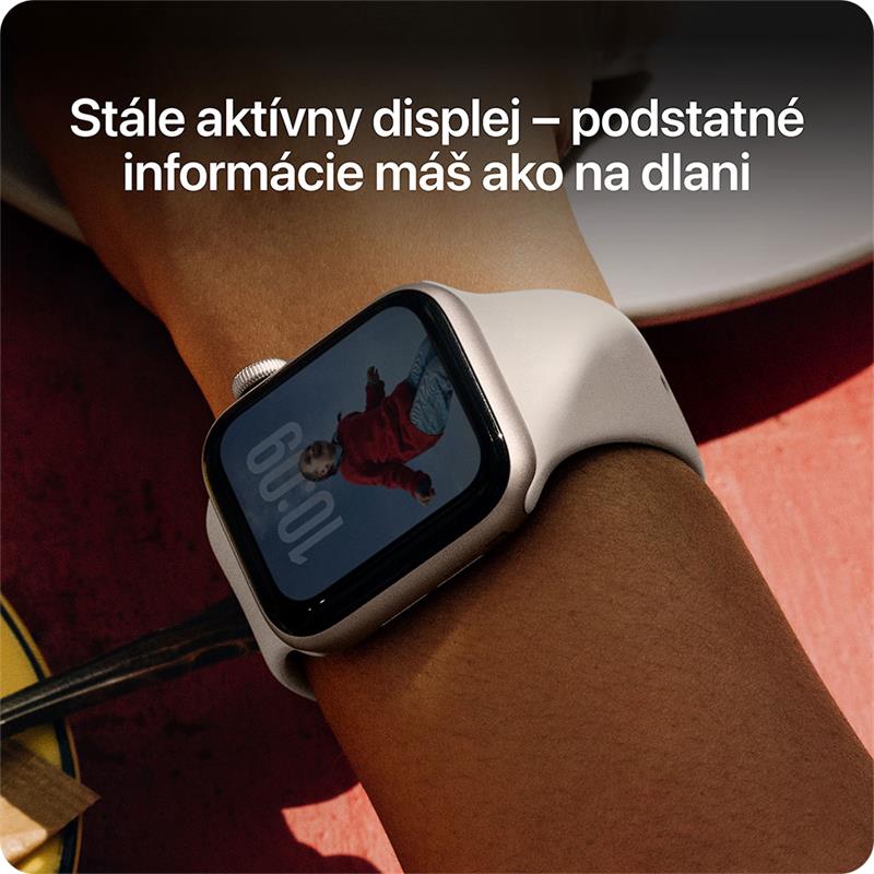 Apple Watch SE 3 GPS 44mm Starlight Aluminium Case with Starlight Sport Band - M/L *Rozbalený*