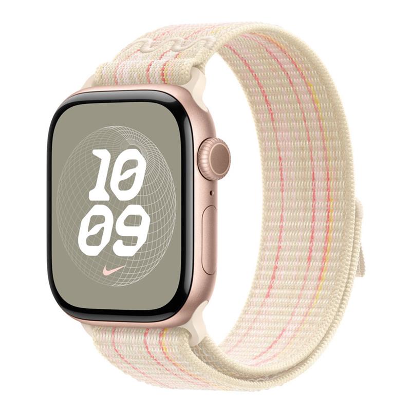 Apple Watch 46mm Starlight/Pink Nike Sport Loop *Vystavený*