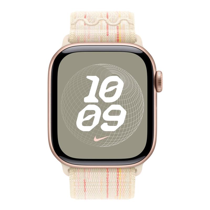 Apple Watch 46mm Starlight/Pink Nike Sport Loop *Vystavený*