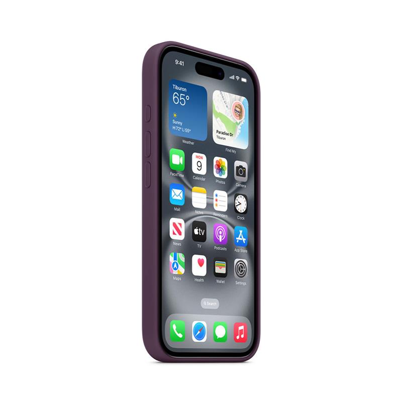 iPhone 16 Silicone Case with MagSafe - Plum *Rozbalený*