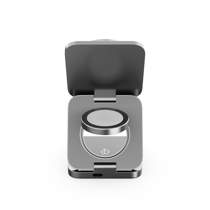 Cubenest Qi2.2 3v1 Skládací bezdrátová magnetická nabíječka SQ312 Ultra - šedá *Rozbaleno*