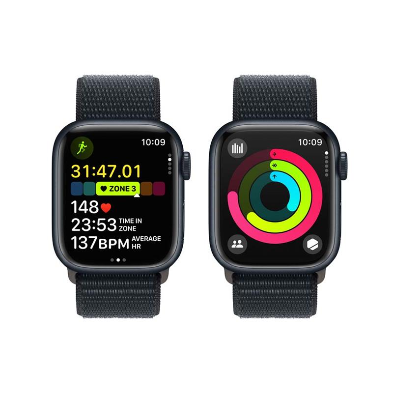 Apple Watch Series 9 GPS 41mm Temně inkoustový hliník *Použitý s DPH – Třída C*